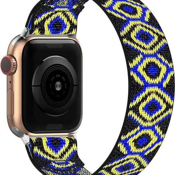 Elastic Weave Nylon Solo Loop Bands:Stylish & Comfortable Straps for Apple Watch - Picture 1 of 3